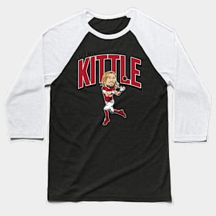 George Kittle Caricature Baseball T-Shirt